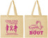 Personalized Awareness Cotton Tote Bags - Give Cancer A Boot | 230011