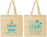 Personalized Wedding Cotton Tote Bags - Sun Sand Drink In My Hand | 233