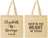 Personalized Wedding Cotton Tote Bags - Deep In The Heart Of Texas | 237