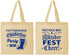 Personalized Oktoberfest Cotton Tote Bags - Pretzel | 240001