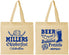 Personalized Oktoberfest Cotton Tote Bags - Bratwurst Pretzels | 240007