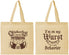 Personalized Oktoberfest Cotton Tote Bags - Wurst Behavior | 240010