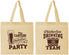 Personalized Oktoberfest Cotton Tote Bags - Drinking Team | 240018