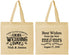 Personalized Wedding Cotton Tote Bags - Best Wishes Mr And Mrs | 242