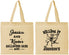 Personalized Halloween Cotton Tote Bags - Skeleton | 250017