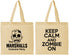 Personalized Halloween Cotton Tote Bags - Zombie | 250018