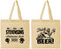 Personalized Halloween Cotton Tote Bags - Trick Or Beer | 250021