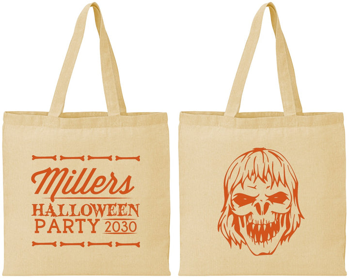 Personalized Halloween Cotton Tote Bags - Monster Zombie | 250024