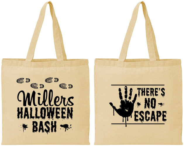Personalized Halloween Cotton Tote Bags - Zombie | 250025