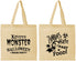 Personalized Halloween Cotton Tote Bags - Monster Zombie | 250027