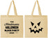 Personalized Halloween Cotton Tote Bags - Pumpkin | 250034