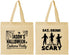Personalized Halloween Cotton Tote Bags - Eat Drink Be Scary | 250038