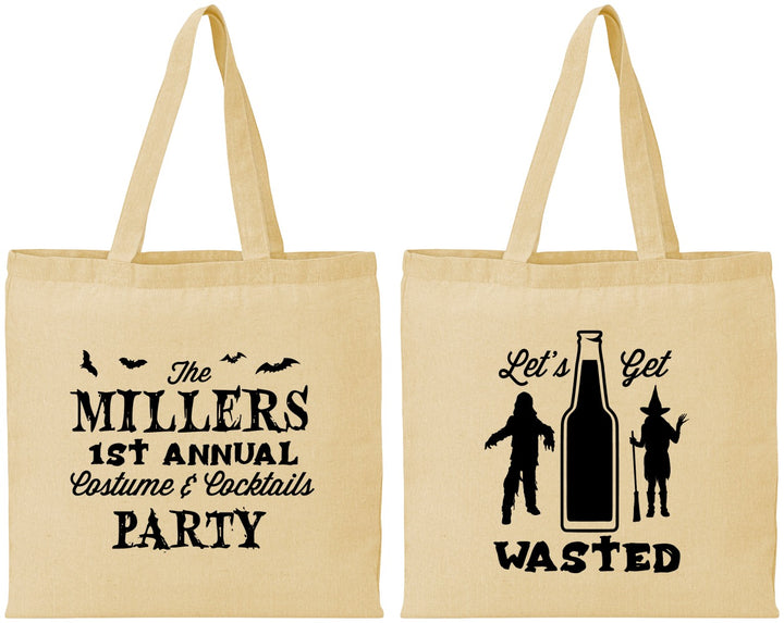 Personalized Halloween Cotton Tote Bags - Werewolf Witch | 250039
