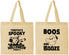 Personalized Halloween Cotton Tote Bags - Boos And Booze | 250041