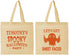 Personalized Halloween Cotton Tote Bags - Ghost Sheet Faced | 250044
