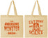 Personalized Halloween Cotton Tote Bags - Werewolf Monster | 250064