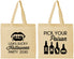 Personalized Halloween Cotton Tote Bags - Pick Your Poison | 250065