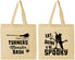 Personalized Halloween Cotton Tote Bags - Eat Drink Be Spooky | 250077