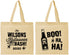 Personalized Halloween Cotton Tote Bags - Boo Skeleton | 250078