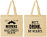 Personalized Halloween Cotton Tote Bags - Bite Drink Be Scary | 250082