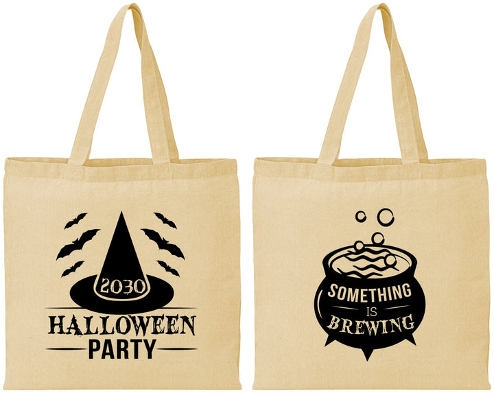 Personalized Halloween Cotton Tote Bags - Witch | 250085