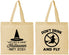 Personalized Halloween Cotton Tote Bags - Witch | 250093
