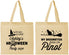 Personalized Halloween Cotton Tote Bags - Witch Broomstick | 250098
