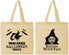 Personalized Halloween Cotton Tote Bags - Resting Witch Face | 250099