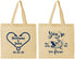 Personalized Wedding Cotton Tote Bags - Fish In The Sea For Me | 254