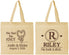 Personalized Wedding Cotton Tote Bags - We Tied The Knot | 260