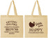 Personalized Thanksgiving Cotton Tote Bags - Gobble Gobble | 260022
