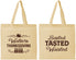 Personalized Thanksgiving Cotton Tote Bags - Basted Tasted Waisted | 260027