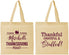 Personalized Thanksgiving Cotton Tote Bags - Thankful Stuffed | 260029