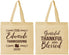 Personalized Thanksgiving Cotton Tote Bags - Grateful Blessed | 260030