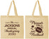Personalized Thanksgiving Cotton Tote Bags - Football | 260031