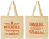 Personalized Thanksgiving Cotton Tote Bags - Thankful Blessed | 260032