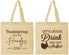 Personalized Thanksgiving Cotton Tote Bags - Turkey Stuffed | 260038