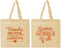 Personalized Thanksgiving Cotton Tote Bags - Gobble Gobble | 260044