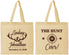 Personalized Wedding Cotton Tote Bags - The Hunt Is Over | 266