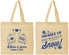 Personalized Wedding Cotton Tote Bags - Christmas Snow | 268