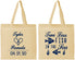 Personalized Wedding Cotton Tote Bags - Two Less Fish In The Sea | 270