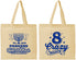 Personalized Hanukkah Cotton Tote Bags - Eight Crazy Nights | 270010