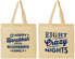 Personalized Hanukkah Cotton Tote Bags - Eight Crazy Nights | 270011
