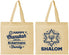 Personalized Hanukkah Cotton Tote Bags - Shalom | 270015