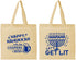 Personalized Hanukkah Cotton Tote Bags - Lets Get Lit | 270021
