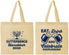 Personalized Hanukkah Cotton Tote Bags - Menorah | 270023