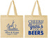 Personalized Wedding Cotton Tote Bags - Cheers Years Cold Beers | 274