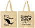 Personalized Wedding Cotton Tote Bags - The Adventure Begins | 275