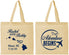 Personalized Wedding Cotton Tote Bags - The Adventure Begins | 278
