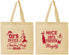 Personalized Christmas Cotton Tote Bags - Naughty Or Nice | 280000